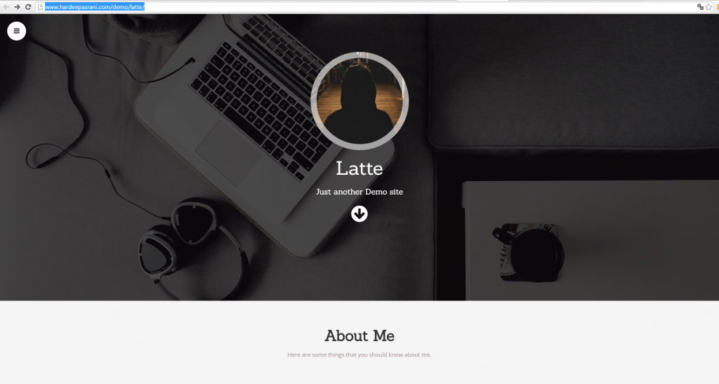 Widok ekranu - Latte theme - Szablony WordPress