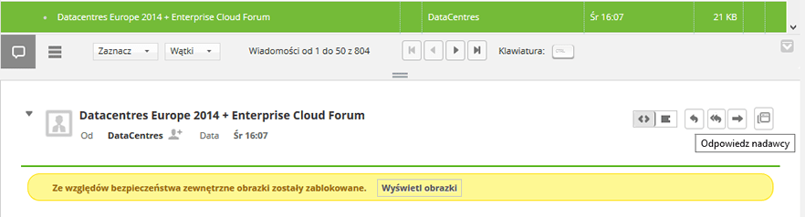 Tworzenie wiadomości Webmail