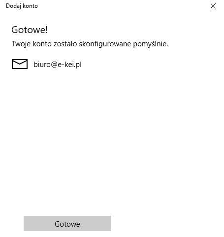 Konfiguracja poczty w systemie Windows 10